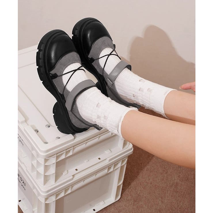 クロスコードメリージェーンスニーカー 履きやすい 美脚見えバレエスニーカー | SUNSHINE CLOSET | 詳細画像7 