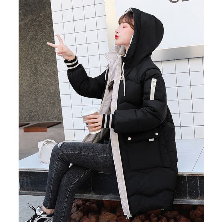 フード付きロングダウンコート中綿アウター | SUNSHINE CLOSET | 詳細画像11 