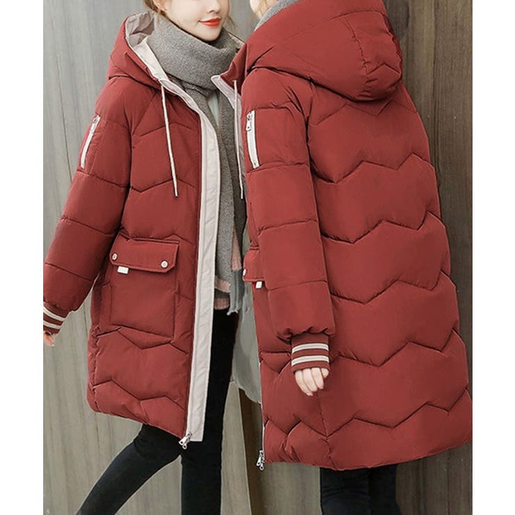 フード付きロングダウンコート中綿アウター | SUNSHINE CLOSET | 詳細画像18 