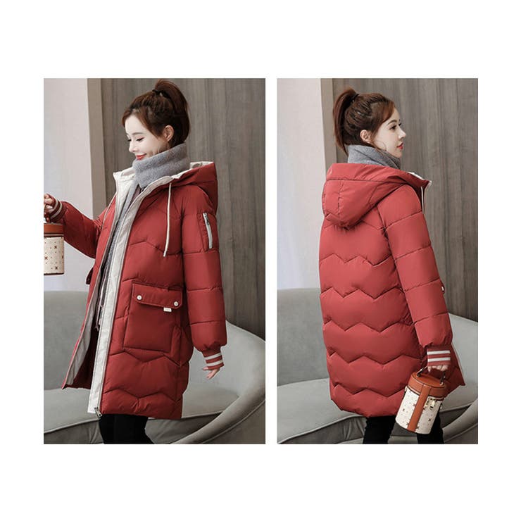 フード付きロングダウンコート中綿アウター | SUNSHINE CLOSET | 詳細画像21 