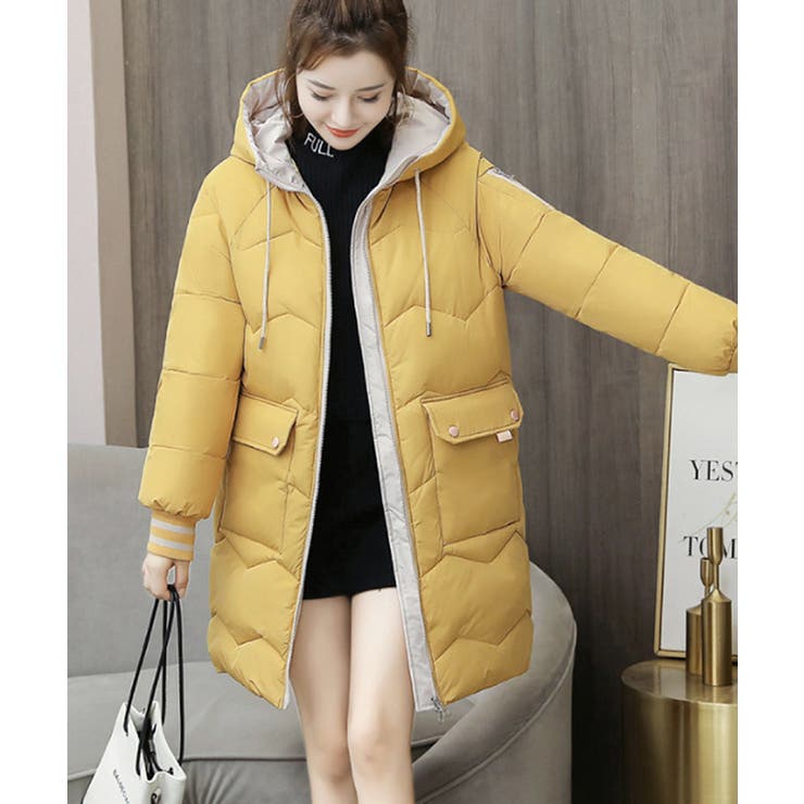 フード付きロングダウンコート中綿アウター | SUNSHINE CLOSET | 詳細画像22 