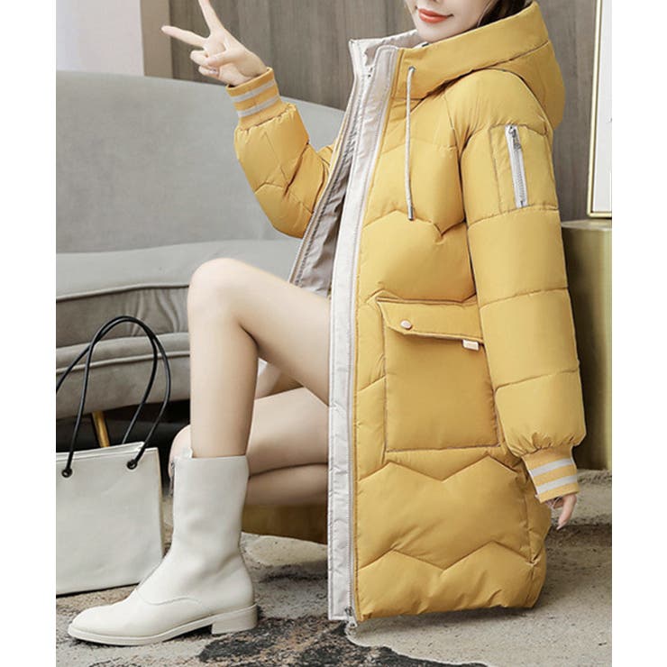 フード付きロングダウンコート中綿アウター | SUNSHINE CLOSET | 詳細画像23 