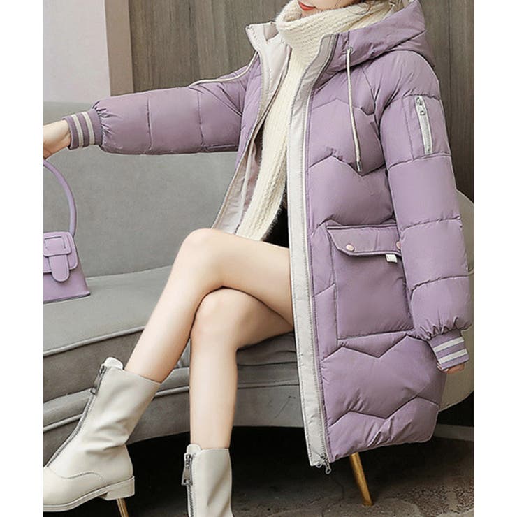 フード付きロングダウンコート中綿アウター | SUNSHINE CLOSET | 詳細画像27 