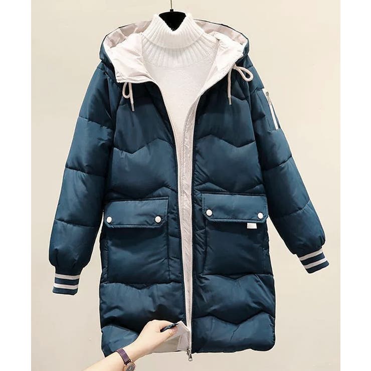 フード付きロングダウンコート中綿アウター | SUNSHINE CLOSET | 詳細画像32 