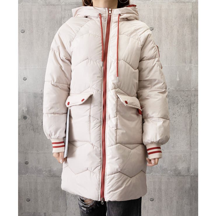 フード付きロングダウンコート中綿アウター | SUNSHINE CLOSET | 詳細画像37 