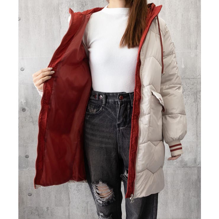 フード付きロングダウンコート中綿アウター | SUNSHINE CLOSET | 詳細画像38 