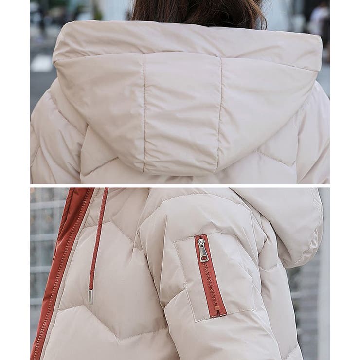 フード付きロングダウンコート中綿アウター | SUNSHINE CLOSET | 詳細画像7 