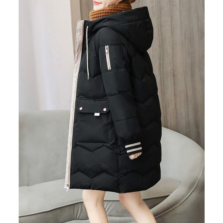 フード付きロングダウンコート中綿アウター | SUNSHINE CLOSET | 詳細画像8 