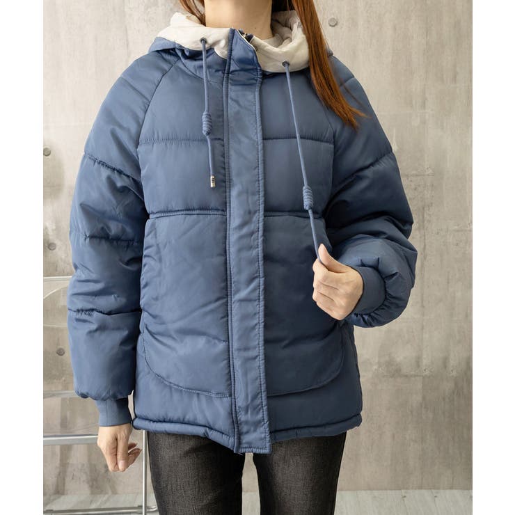 配色フード付き中綿ジャケットレディース冬 | SUNSHINE CLOSET | 詳細画像19 