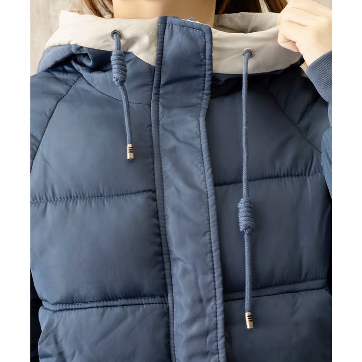 配色フード付き中綿ジャケットレディース冬 | SUNSHINE CLOSET | 詳細画像22 