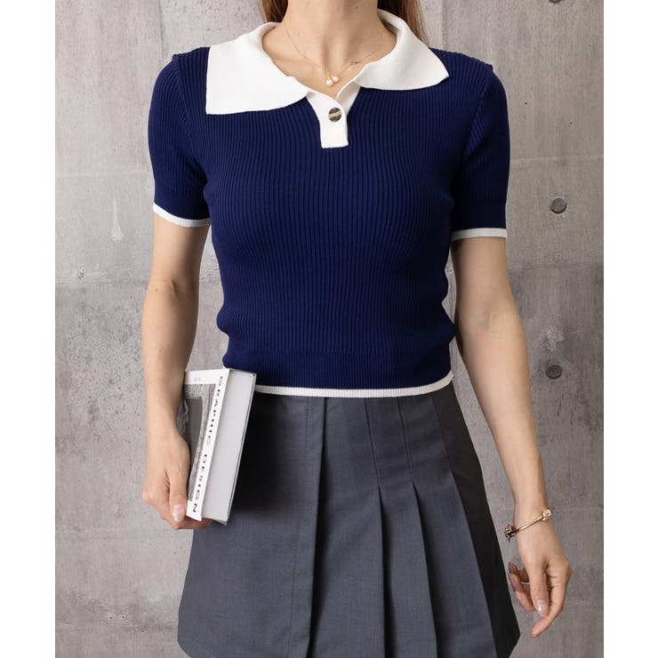 レディース 配色カットソー 通勤通学ニットソー | SUNSHINE CLOSET | 詳細画像11 