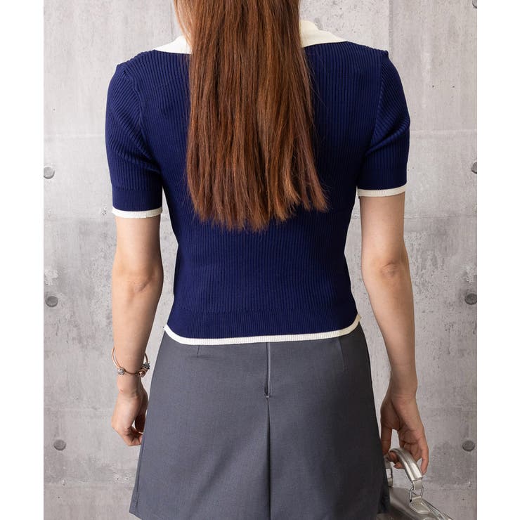 レディース 配色カットソー 通勤通学ニットソー | SUNSHINE CLOSET | 詳細画像14 