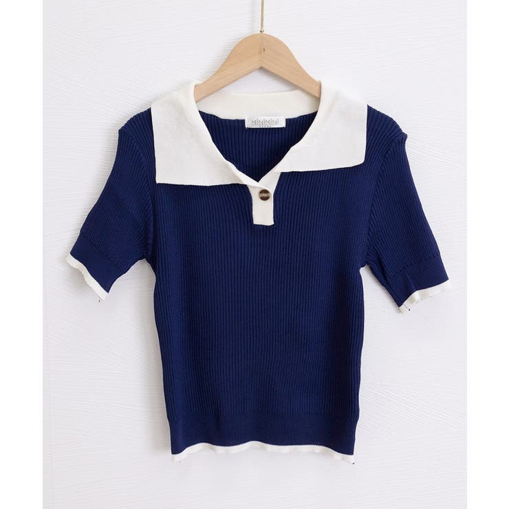 レディース 配色カットソー 通勤通学ニットソー | SUNSHINE CLOSET | 詳細画像15 