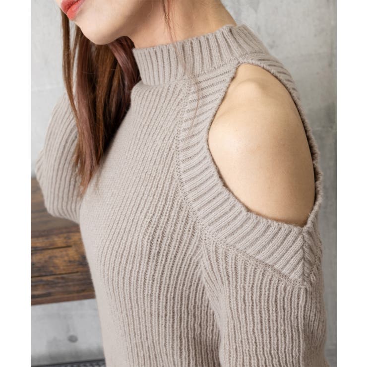 オープンショルダーニットワンピースミニ丈 | SUNSHINE CLOSET | 詳細画像22 