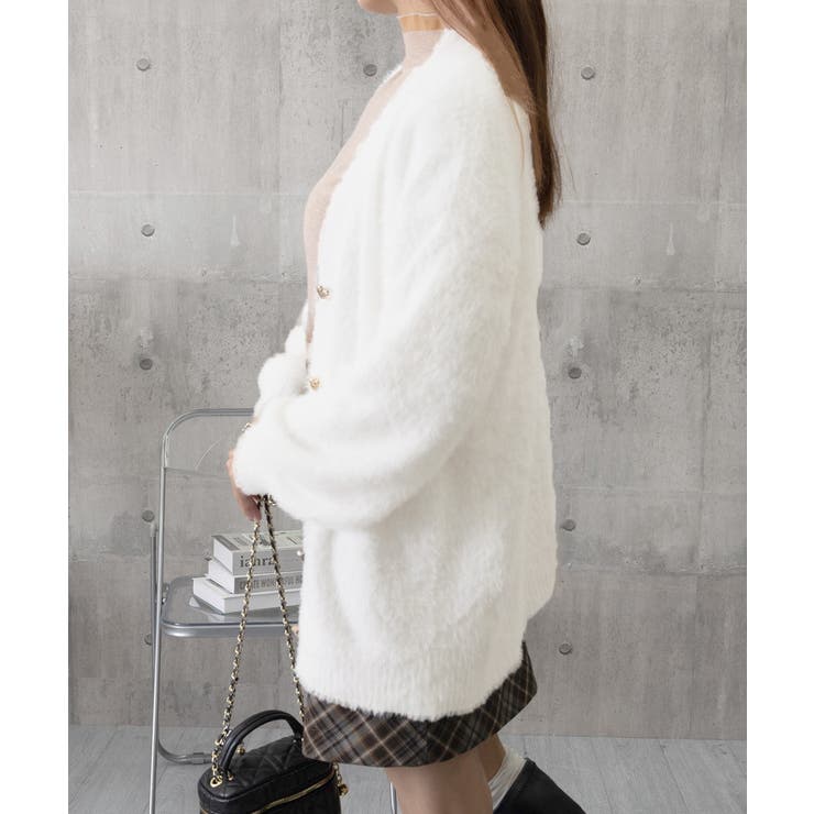 シャギーカーディガンゴールドボタン韓国風 | SUNSHINE CLOSET | 詳細画像19 