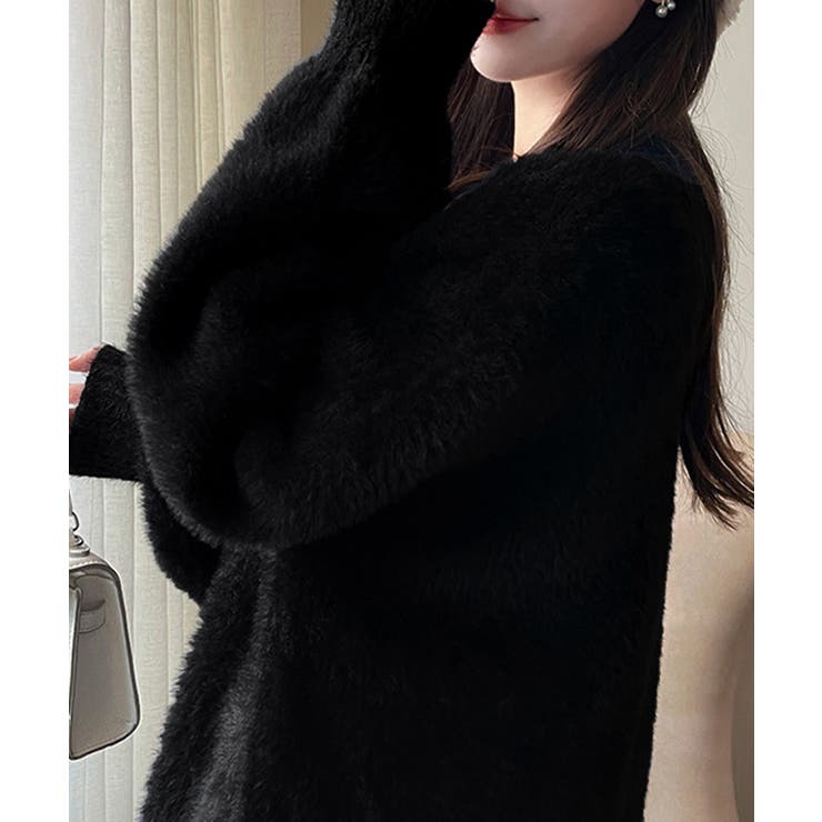 シャギーカーディガンゴールドボタン韓国風 | SUNSHINE CLOSET | 詳細画像3 