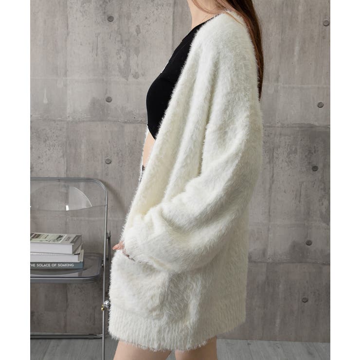 シャギーニットカーディガンVネック秋冬服 | SUNSHINE CLOSET | 詳細画像21 