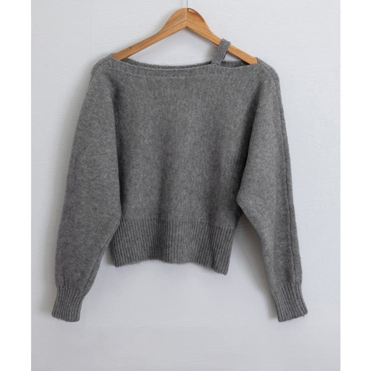 オフショルダーニットトップス肩見せ秋冬服 | SUNSHINE CLOSET | 詳細画像35 