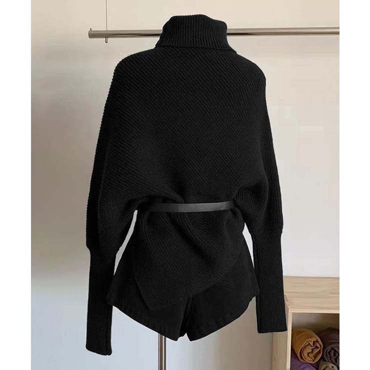 ハイネックニットセーター 不規則デザイン | SUNSHINE CLOSET | 詳細画像15 