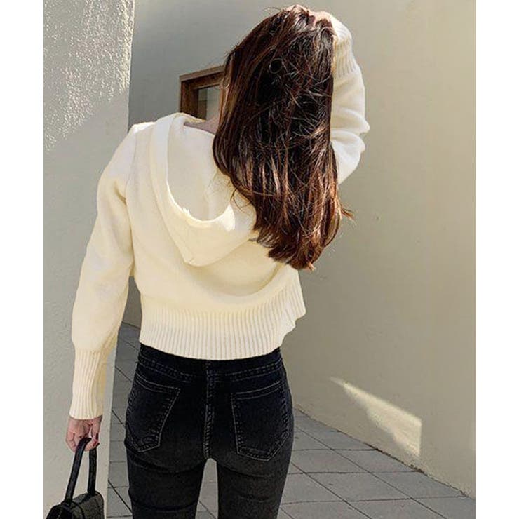 ダブルジップリブニットカーディガン韓国風 | SUNSHINE CLOSET | 詳細画像10 