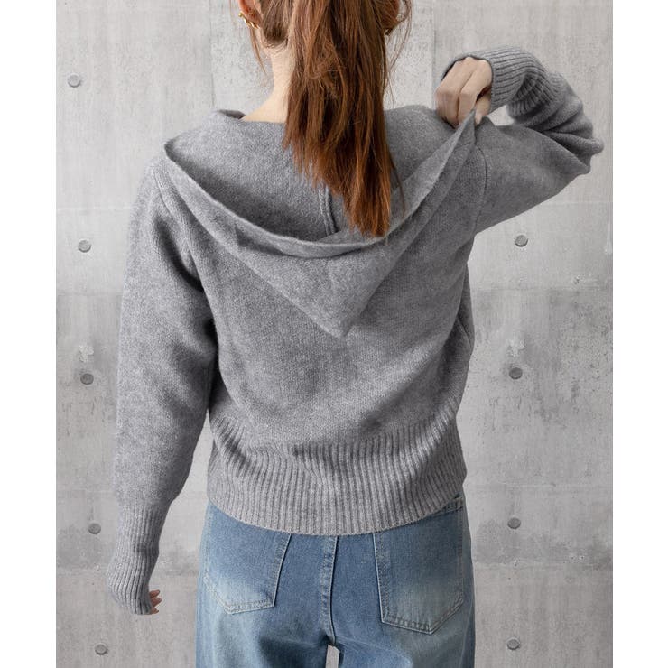 ダブルジップリブニットカーディガン韓国風 | SUNSHINE CLOSET | 詳細画像21 