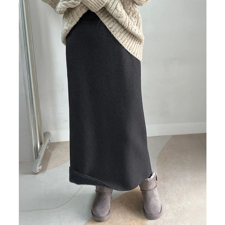 裏起毛ニットスカート 厚手タイトスカート | SUNSHINE CLOSET | 詳細画像17 