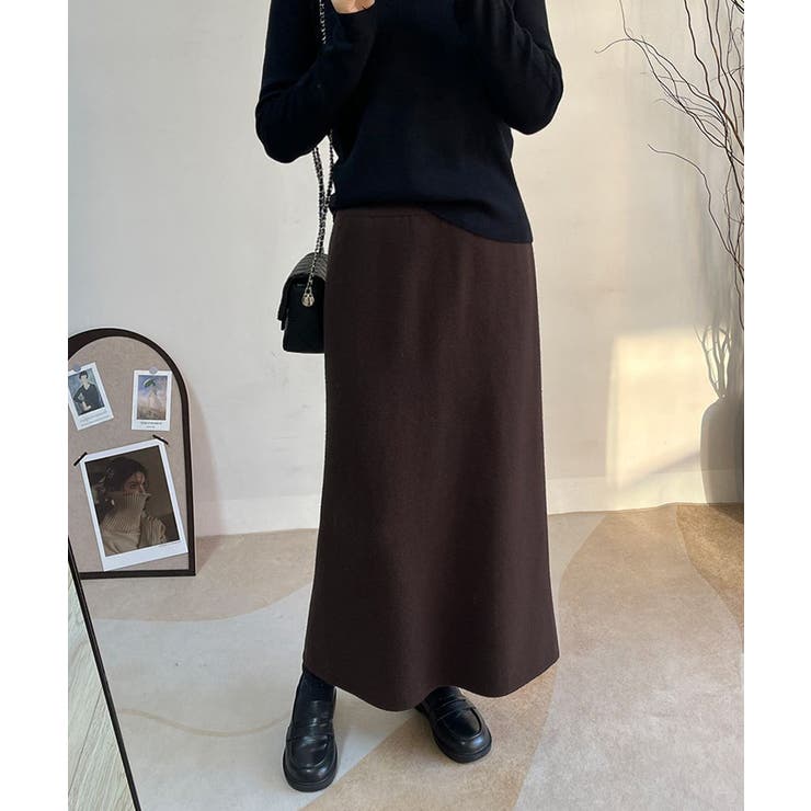 裏起毛ニットスカート 厚手タイトスカート | SUNSHINE CLOSET | 詳細画像23 