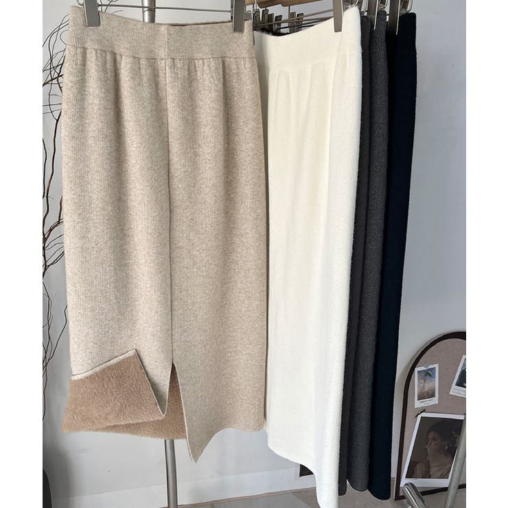 裏起毛ニットスカート 厚手タイトスカート | SUNSHINE CLOSET | 詳細画像27 