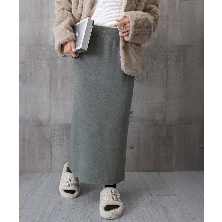 裏起毛ニットスカート 厚手タイトスカート | SUNSHINE CLOSET | 詳細画像32 