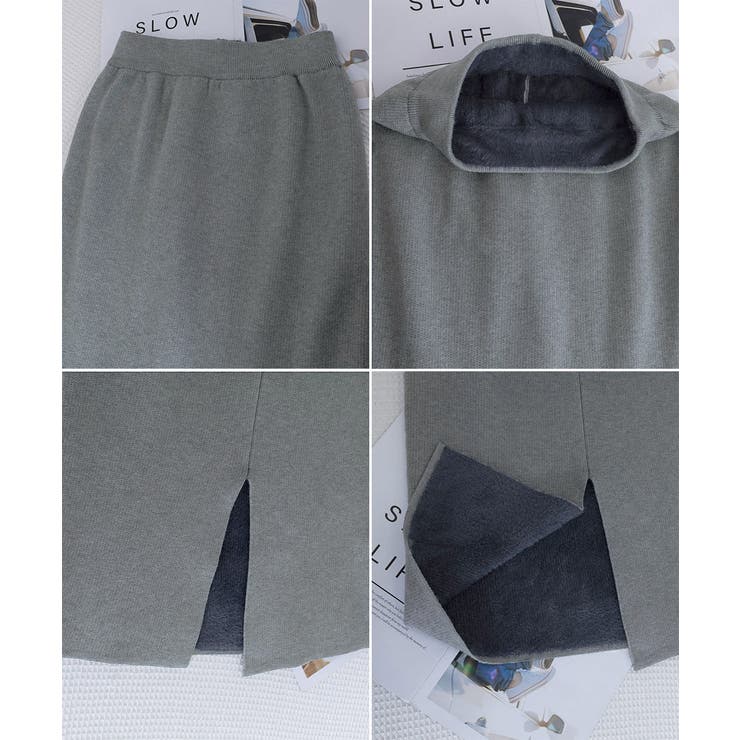 裏起毛ニットスカート 厚手タイトスカート | SUNSHINE CLOSET | 詳細画像39 