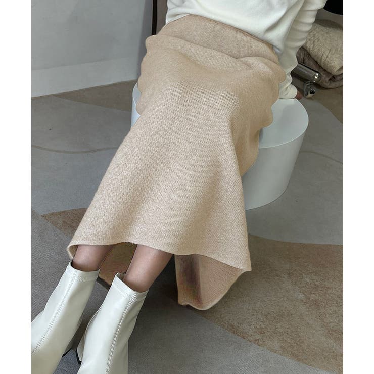 裏起毛ニットスカート 厚手タイトスカート | SUNSHINE CLOSET | 詳細画像4 