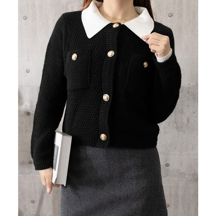 ゴールドボタンニットカーディガン 韓国風 | SUNSHINE CLOSET | 詳細画像17 