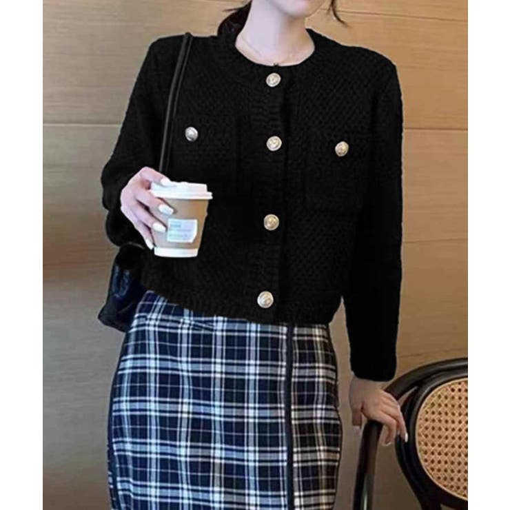 ゴールドボタンニットカーディガン 韓国風 | SUNSHINE CLOSET | 詳細画像5 