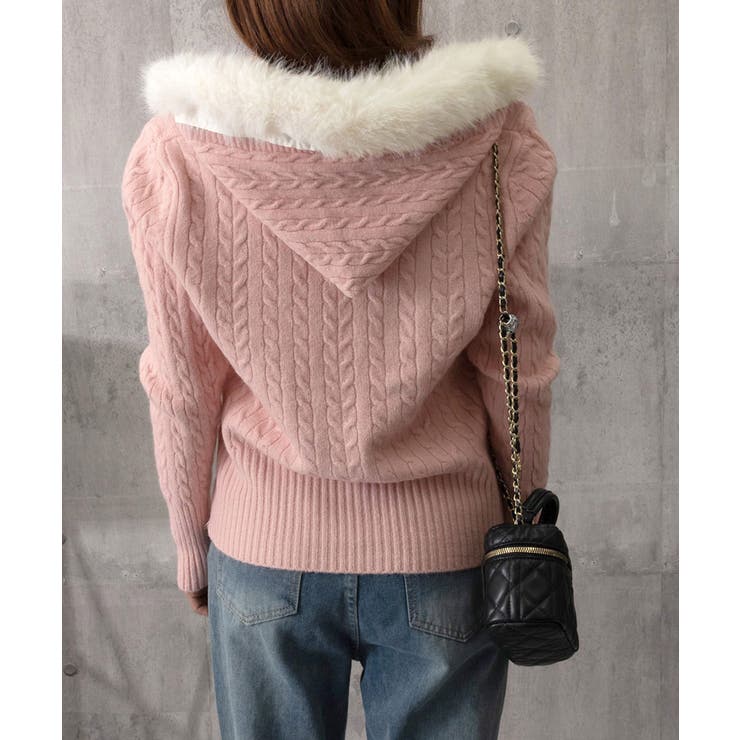 フード付きケーブル編みニットカーディガン | SUNSHINE CLOSET | 詳細画像20 