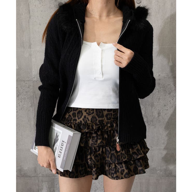 フード付きケーブル編みニットカーディガン | SUNSHINE CLOSET | 詳細画像21 