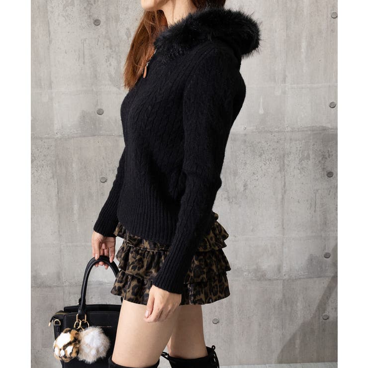 フード付きケーブル編みニットカーディガン | SUNSHINE CLOSET | 詳細画像23 