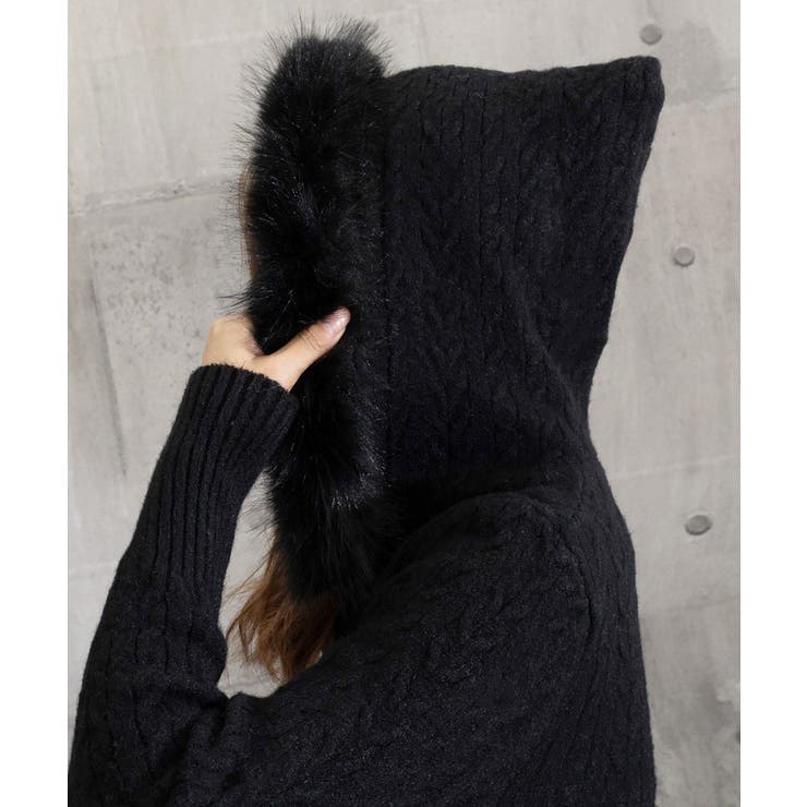 フード付きケーブル編みニットカーディガン | SUNSHINE CLOSET | 詳細画像24 