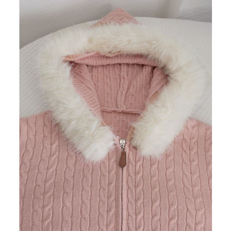 フード付きケーブル編みニットカーディガン | SUNSHINE CLOSET | 詳細画像27 