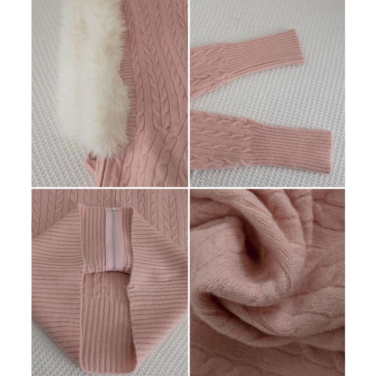 フード付きケーブル編みニットカーディガン | SUNSHINE CLOSET | 詳細画像28 