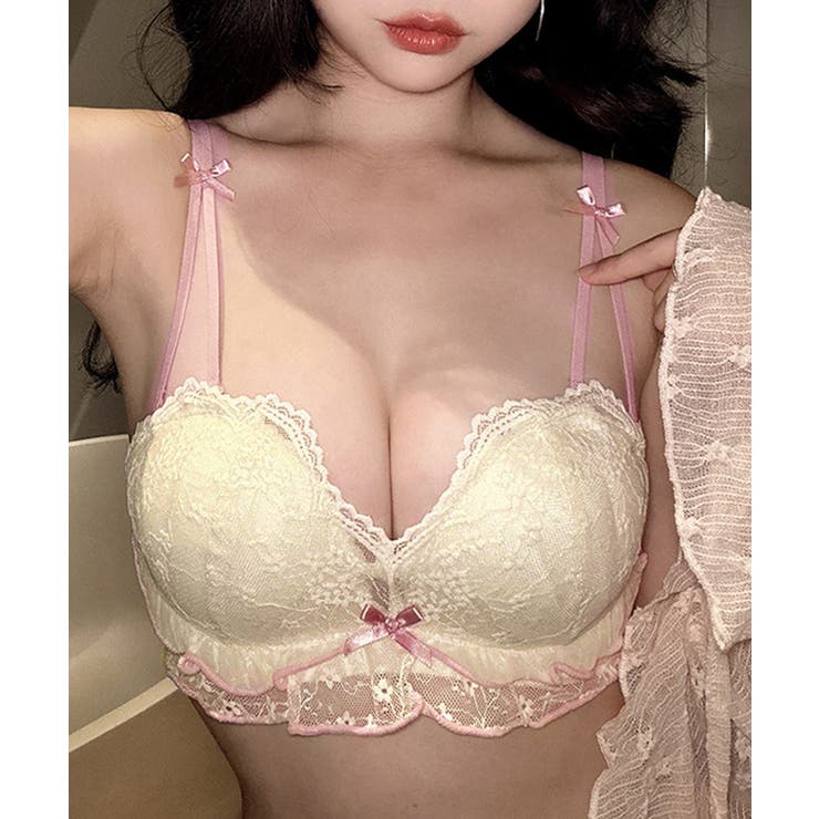 レディース大人可愛い下着セット セクシーブラジャーノンワイヤー ローライズショー… | SUNSHINE CLOSET | 詳細画像1 