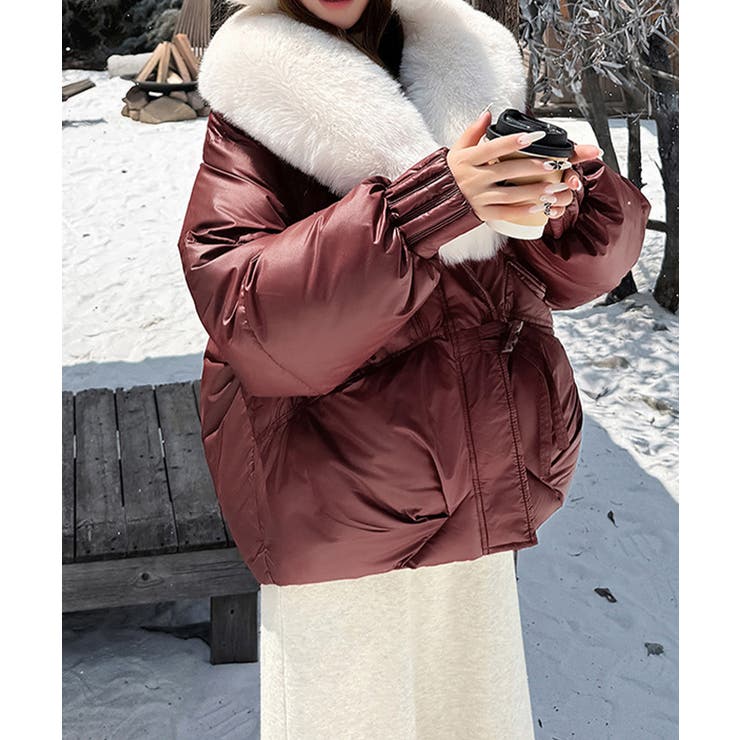 エコダウンジャケットファー襟中綿アウター | SUNSHINE CLOSET | 詳細画像17 