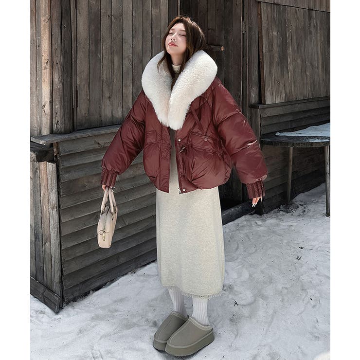 エコダウンジャケットファー襟中綿アウター | SUNSHINE CLOSET | 詳細画像19 