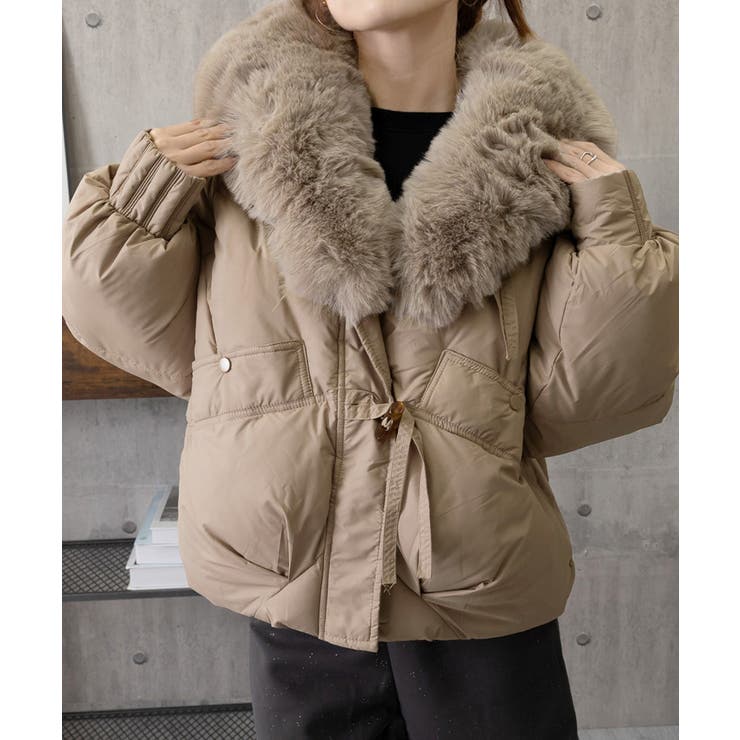 エコダウンジャケットファー襟中綿アウター | SUNSHINE CLOSET | 詳細画像22 