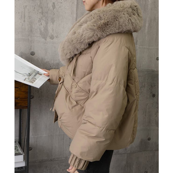 エコダウンジャケットファー襟中綿アウター | SUNSHINE CLOSET | 詳細画像25 