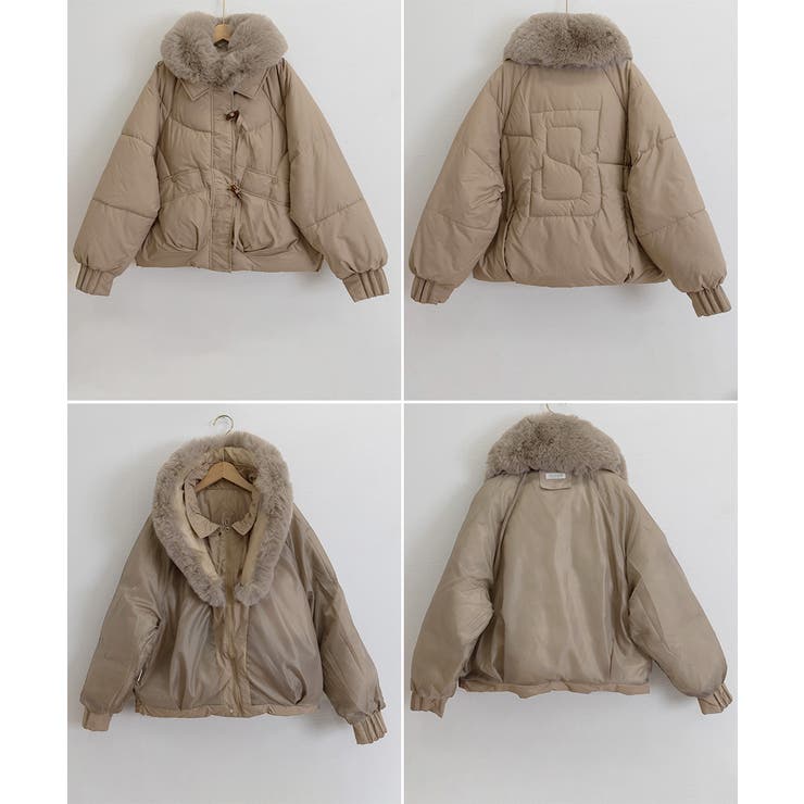 エコダウンジャケットファー襟中綿アウター | SUNSHINE CLOSET | 詳細画像28 