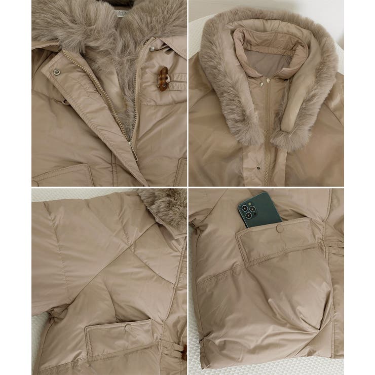 エコダウンジャケットファー襟中綿アウター | SUNSHINE CLOSET | 詳細画像29 