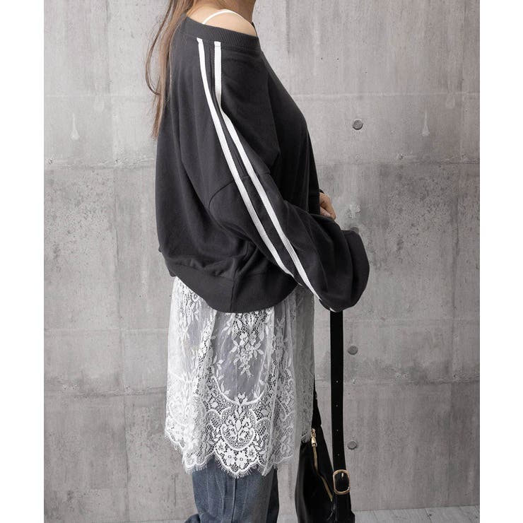 大人可愛い スカラップレースロングキャミ 肩紐調節可能インナーキャミソール | SUNSHINE CLOSET | 詳細画像21 