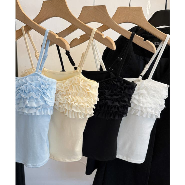レディース大人可愛いキャミインナー 美胸ブラトップ快適 韓国風薄手インナーブラ一… | SUNSHINE CLOSET | 詳細画像12 