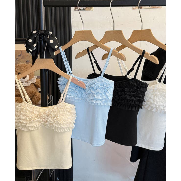 レディース大人可愛いキャミインナー 美胸ブラトップ快適 韓国風薄手インナーブラ一… | SUNSHINE CLOSET | 詳細画像14 
