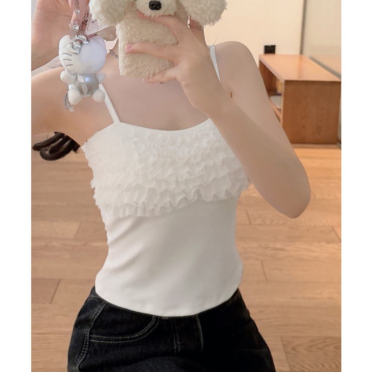 レディース大人可愛いキャミインナー 美胸ブラトップ快適 韓国風薄手インナーブラ一… | SUNSHINE CLOSET | 詳細画像2 